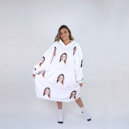 Personalized Hoodie Blanket With Photo