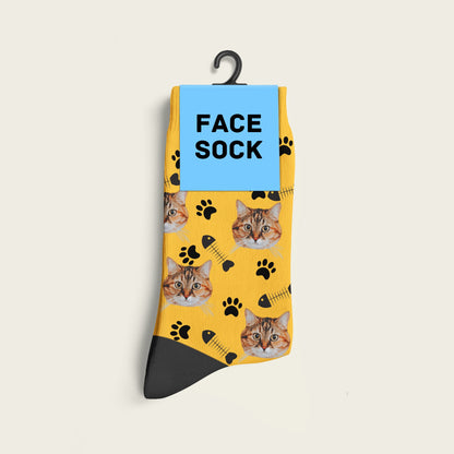 Custom Cat Socks With Photo