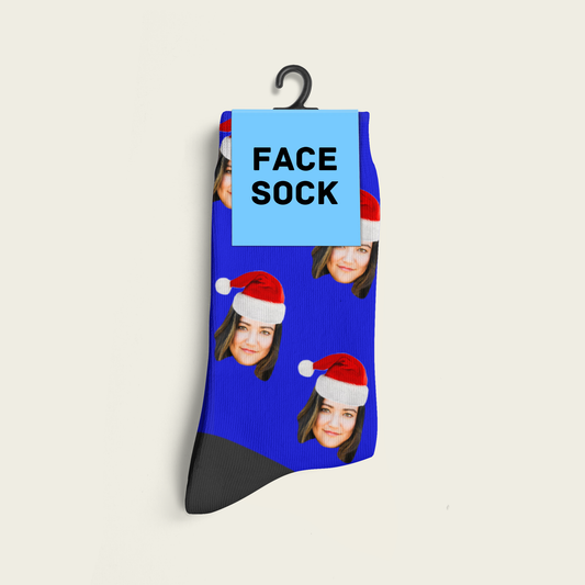 Custom Christmas Hat Socks With Photo